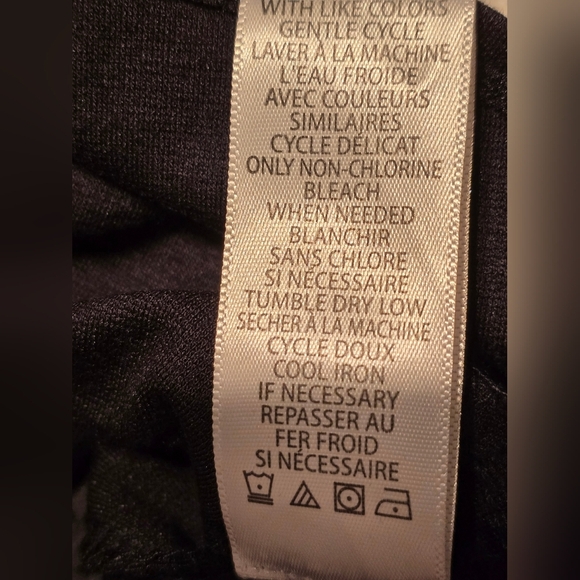 Max Studio Black Ruffle Hem Skirt NWT | Stretch Jersey Asymmetrical Flounce Sz S - Picture 5 of 5